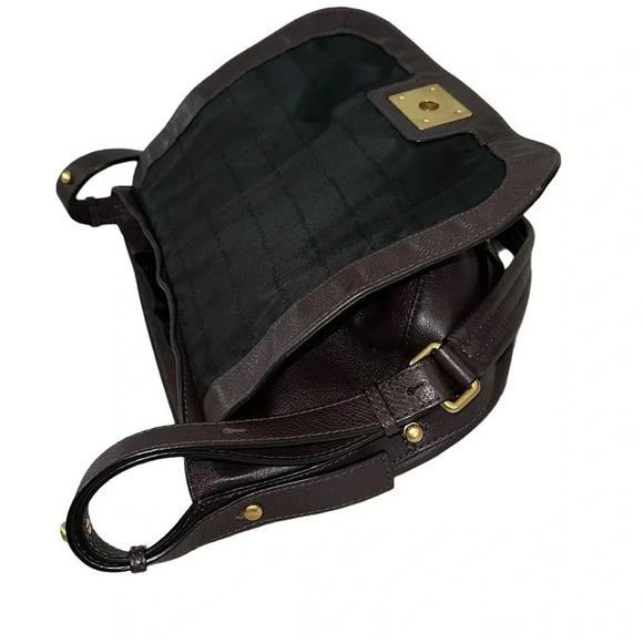 Marc by Marc Jacobs Purple Pebbled Leather Shoulder Bag - Picture 12 of 14